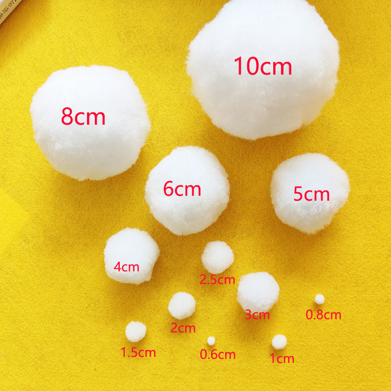 Colorful Pom-Pom DIY Pom-Pom Decoration Materials Polypropylene Plush Pom-Pom Filter Material Large Pom-Pom Snowball Pom-Pom