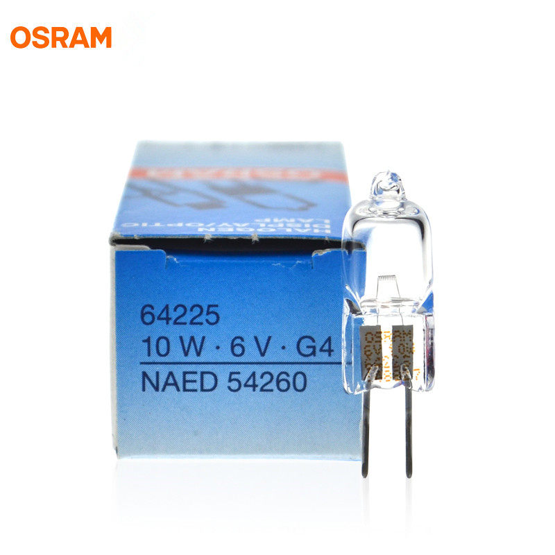 Osram Halogen lamp 64225 6V10W G4 Operating Lamp Bulb Projector Microscope Lamp 54260