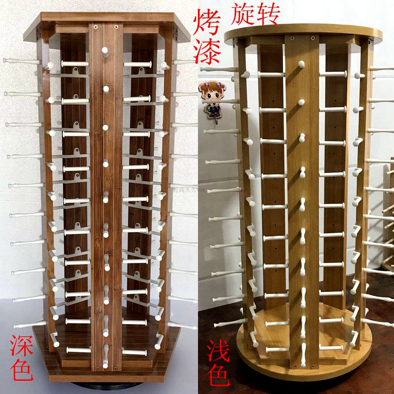 Eye display stand New disassembly mobile paint wooden sunglasses display stand Rotating eye display stand sunglasses props