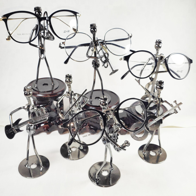 Glasses Exhibition Iron Optical Glasses Show Frame Decorated Creative Personality Scroll Glasses Frame Display Profile