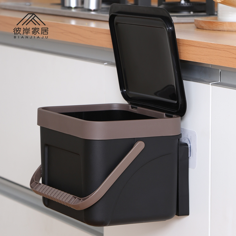 Wall-mounted bins Large size European style Ideas with lid Kitchen Covered Bedrooms Flip minimis Contained Bathroom Nordic