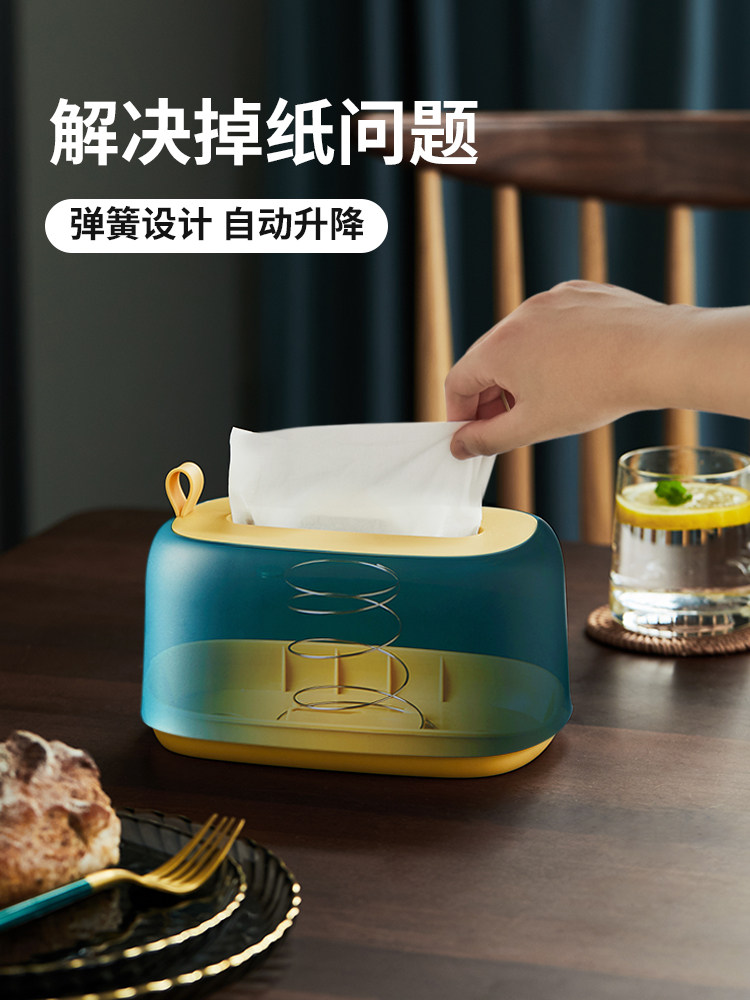 Tissue box Wall-mounted napkin storage Dining room with Nordic desktop upside down plastic toilet paper box for kitchen