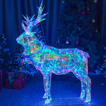 Symphony Christmas deer holiday decoration LED lights Christmas deer hotel shopping mall outdoor Christmas decoration scene layout