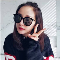 Fan Bingbing Yang power the same ink mirror female tide star 2022 new anti-ultraviolet myopia sunglasses man round face