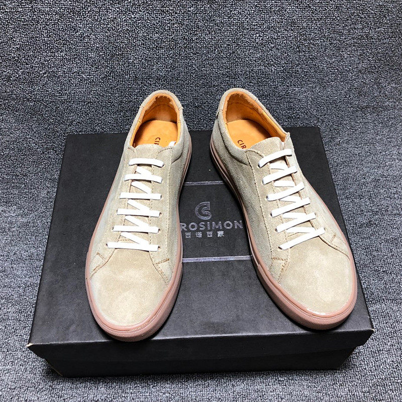Male Shoes Summer Breathable Common Shoes New Men's Korean Version Genuine Leather 100 Hitch Shoes Man Tide Shoes Casual Shoes Board Shoes
