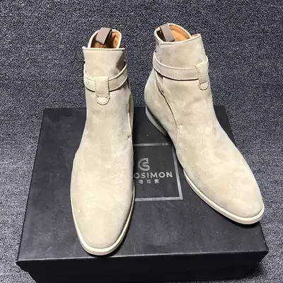 CHELSEA Boots Men Leather British Pointed Boots CHELSEA BOOT