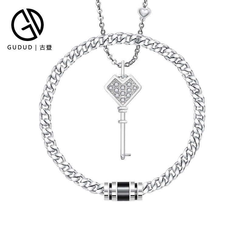 Official Genuine Love Lock Couple Bracelets, a Pair of Nanjing Locks, Trendy Gift for Girlfriend, Special Present