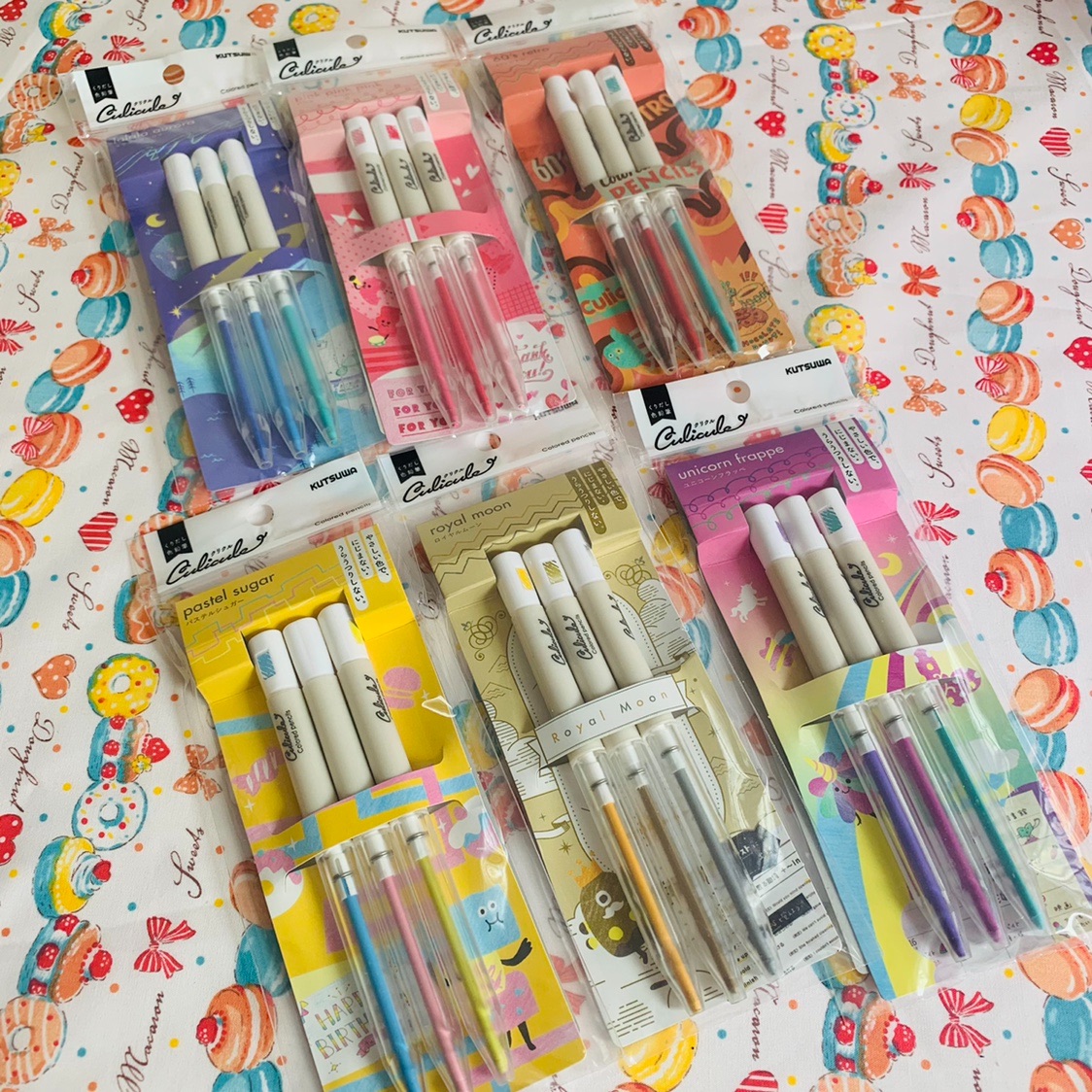 Japan kutsuwa limited - volume rotating color pencil suite replaces core