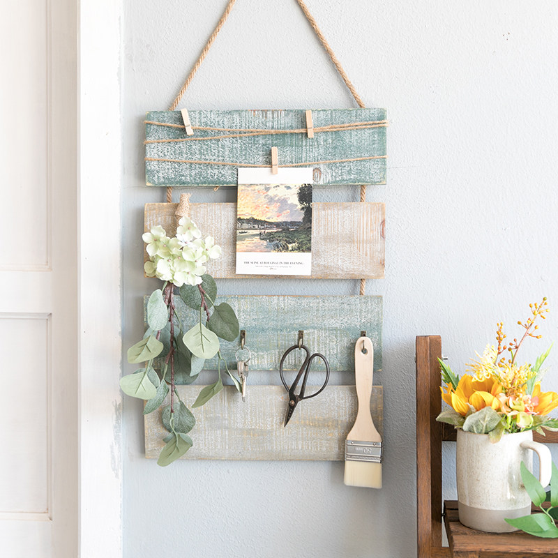 Ayung Balcony entrance hook door key storage Creative decoration into the door wall wall hanging door rear shelf