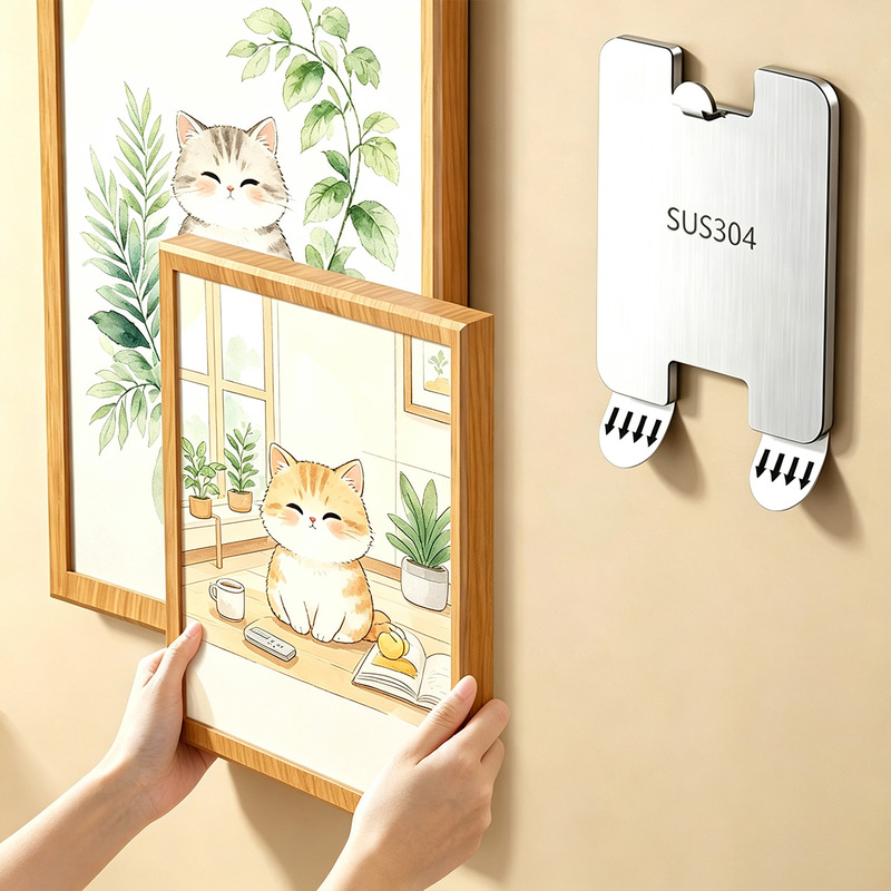 A-Ying Strong Adhesive Frame Hooks for Wedding Photo Walls, Latex Paint, Traceless Sticking, Picture Hanging Fixing Tool A-Ying Strong Adhesive Frame Hooks for Wedding Photo Walls, Latex Paint, Traceless Sticking, Picture Hanging Fixing Tool
