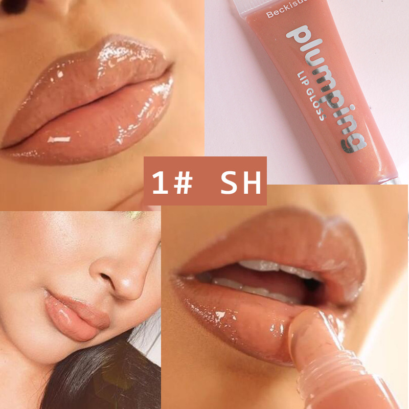 Wet water light glass lip glaze ins Europe and the United States rich lip honey Lip oil Doodle lips moisturizing Moisturizing lip gloss Transparent