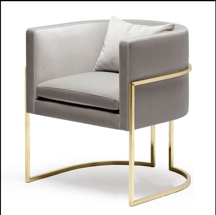 Nordic đơn sofa vải cửa hàng đinh văn phòng khách sạn quần áo giản dị để thảo luận về ghế sofa hiện đại nhỏ gọn - Ghế sô pha sofa đơn