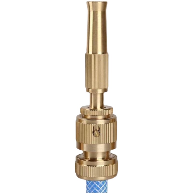 Car wash water gun suit All copper spray guns Home water pipe flushing car showerhead flowers sprinkled with garden tools watering down the watering
