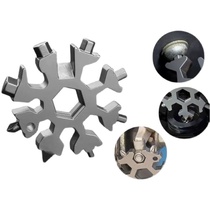 Fumbling and versatile snowflake wrench tool steel anise inner hexagonal light carrying 18 all-in-one mini universal wrench