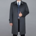 Mùa thu và mùa đông tải áo khoác cashmere mới cho nam áo gió nam trung niên len dài áo khoác dày cha