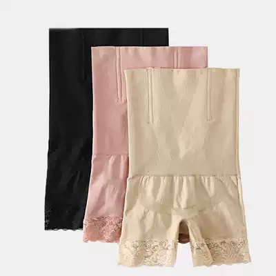 Flat corner belly pants high waist lift waist stomach stomach underwear women thin hip pants anti-wear body safety pants