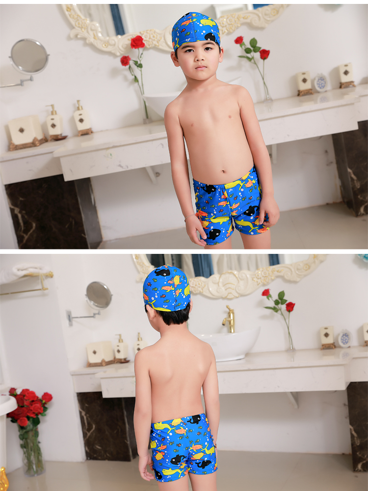 Đồ bơi cho trẻ em trai Bơi chia tay Boxer Bơi Cap Mũ bơi Cartoon - Bộ đồ bơi của Kid đồ bơi mẹ và bé
