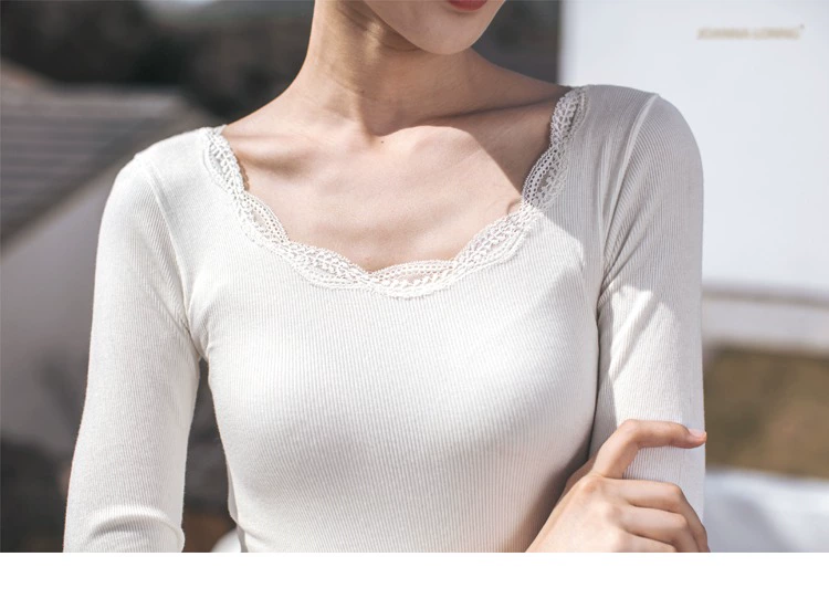 Nhật Bản mùa đông và mùa đông phương thức cotton ren cổ tròn lớn ấm hàng đầu dọc đồ lót cơ thể liền mạch áo bra