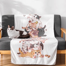 Adoption Home Annual Classic Original Stacked Cat Series Bath Towel Blanket Dry Hair Cap Red Packet Placemat