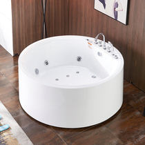 Round bathtub 1 8 adult home couple double hotel Japanese massage thermostatic heating engineering Villa tub