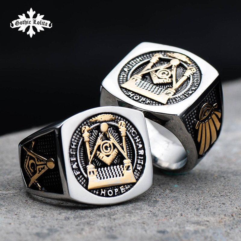 Bague homme GOTHICLOLITA en Acier au titane - Ref 3086994 Image 4