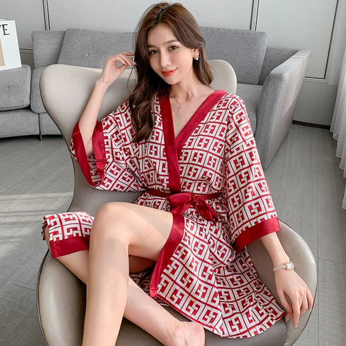 Летний демисезонный сексуальный банный халат, пижама, популярно в интернете