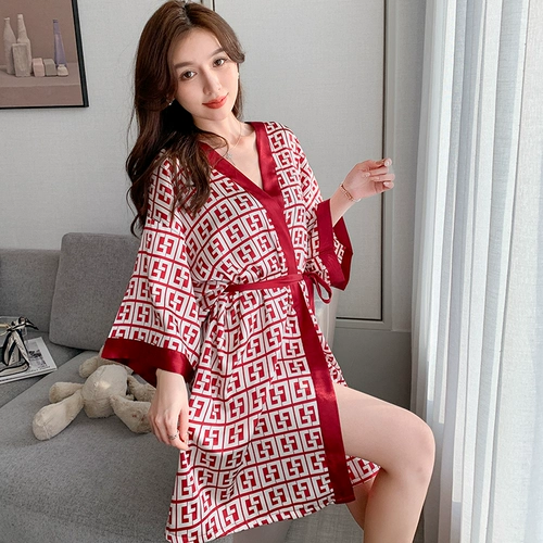 Летний демисезонный сексуальный банный халат, пижама, популярно в интернете