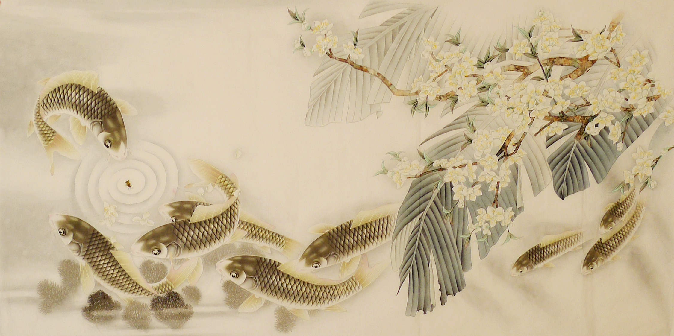 Pure hand painted country painting brush - flower painting 