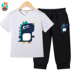 Childrens bảy điểm quần mens quần mùa hè quần mỏng bé trai ngựa bên ngoài mặc trẻ em vừa sweatpants chàng trai quần mùa hè thủy triều. 