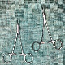 Stainless Steel Hemostatic Forceps Medical Clips Surgical Inlays Straight Head Elbow Off Picking Hooks Pet Hair Pulling Scissors