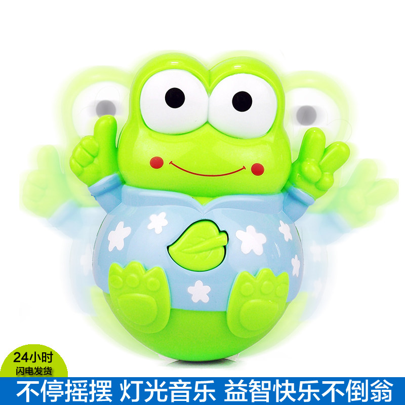 Tumbler toy infant early education toy baby puzzle electric tumbler light-emitting sound with music light