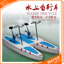 FRP Water Bike double conjoined Water tricycle pedal boat park cruise Water Bike