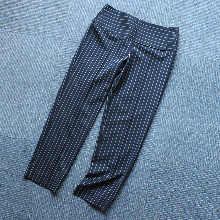 CM Cest moi Love in Four Seasons Japan Import Fabric Big Cards Low Waist Striped Straight Barrel Spot