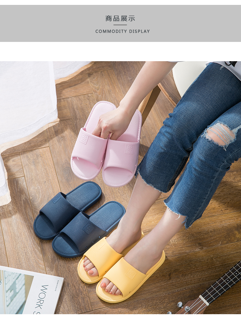 dép đi trong nhà tắm nữ mùa hè vài nhà trong nhà nhà tắm trượt với 2019 phiên bản tiếng Hàn mới của dép và dép nam - Trang chủ dép xốp đi trong nhà