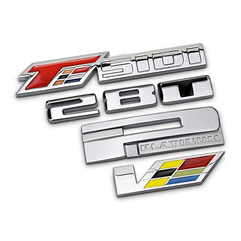 Suitable for Cadillac XT5 XT4 XTS ATSL CT6 28T car label word label car sticker V label tail sticker