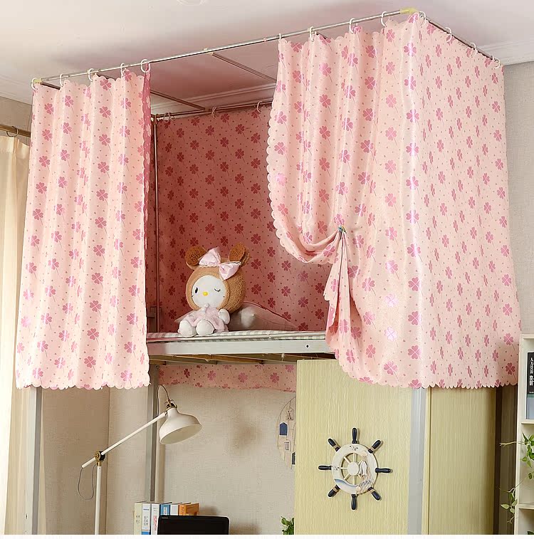 Bốn lá mới clover để gửi muỗi ròng rèm cửa sinh rèm cửa phòng ngủ ký túc xá rèm cửa giường manti nữ thần xuống - Bed Skirts & Valances màn gió