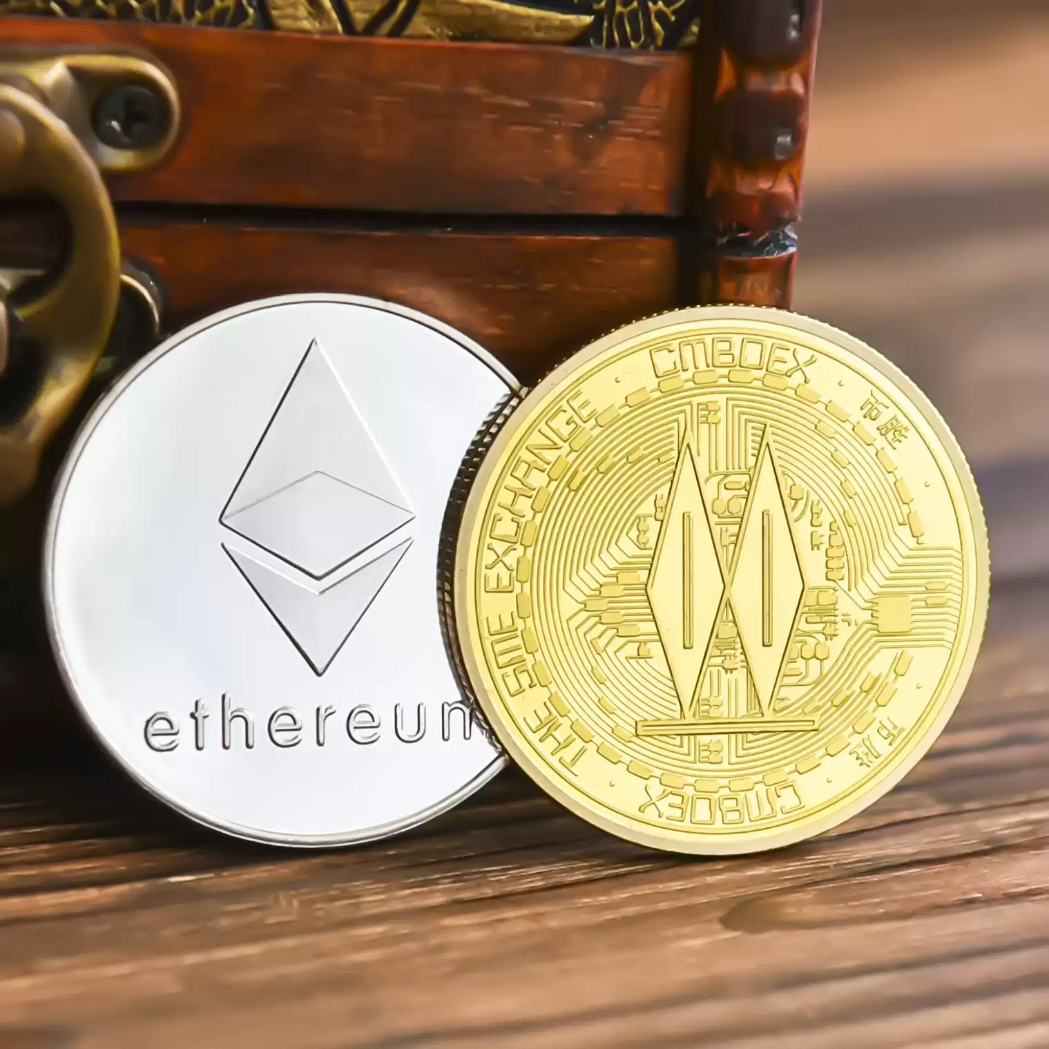 ETH以太坊纪念币实物金币区块链数字货币纪念币创意礼品