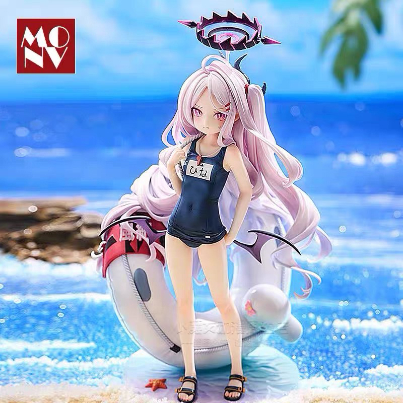 Azure Blue Archive Aokisaki Nana Swimsuit Figure Anime Girl Doll Desktop Ornament Gift