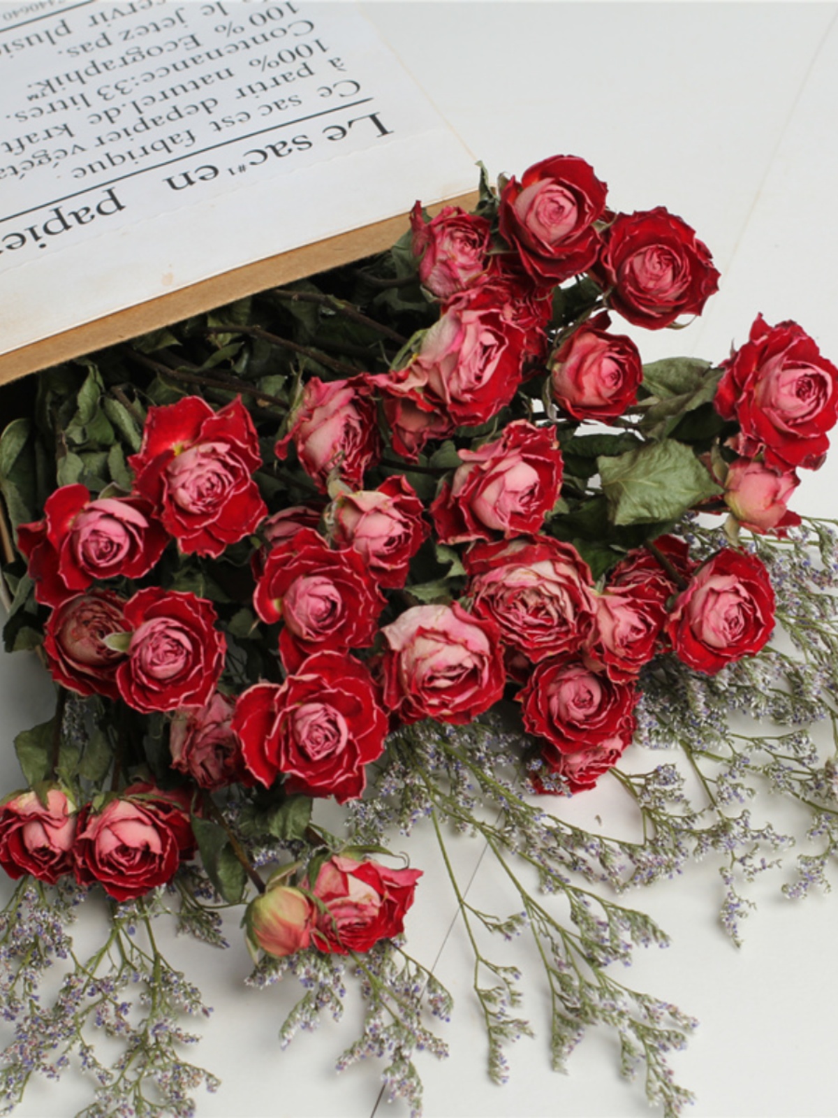 <!--干花花束玫瑰花ins北欧风小清新家居蔷薇花花束办公摆设客厅装饰-->