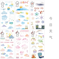 Погода в бумажной наклейке (6 фотографий)