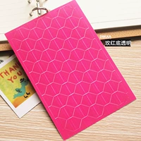 ПВХ угловой наклейка наклейка с красным дном прозрачна