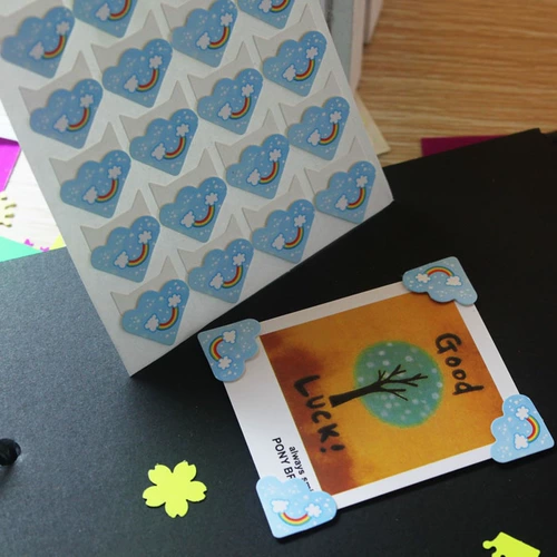 Фото аксессуары девять -лежащие магазин более 20 цветов цветных аксессуаров фотоаппарата Diikaa ручной работы ручной версии альбома DIY альбом альбома фазовый угол размещенные карты наклейки на карты