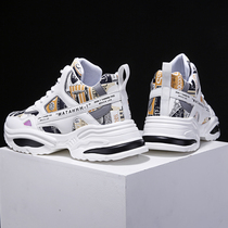 Fall 2020 new high - gang mens shoes and Korean edition trend hundred and sports leisure men increase old daddy in tide shoes