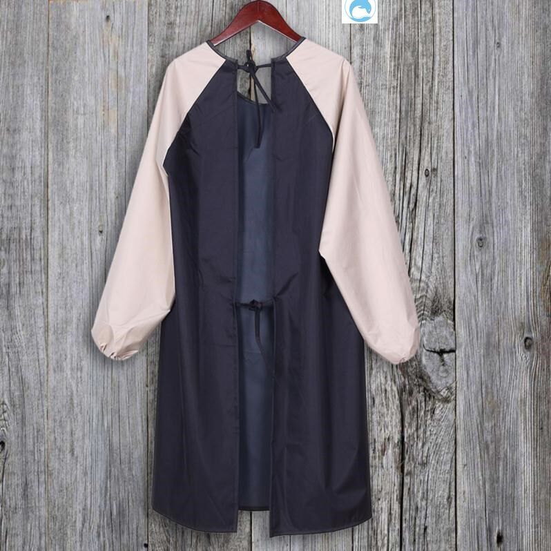 Anti-dirty nail shop apron custom logo fashion men and women Japanese boy wear-resistant protective cover dust-proof sleeved apron