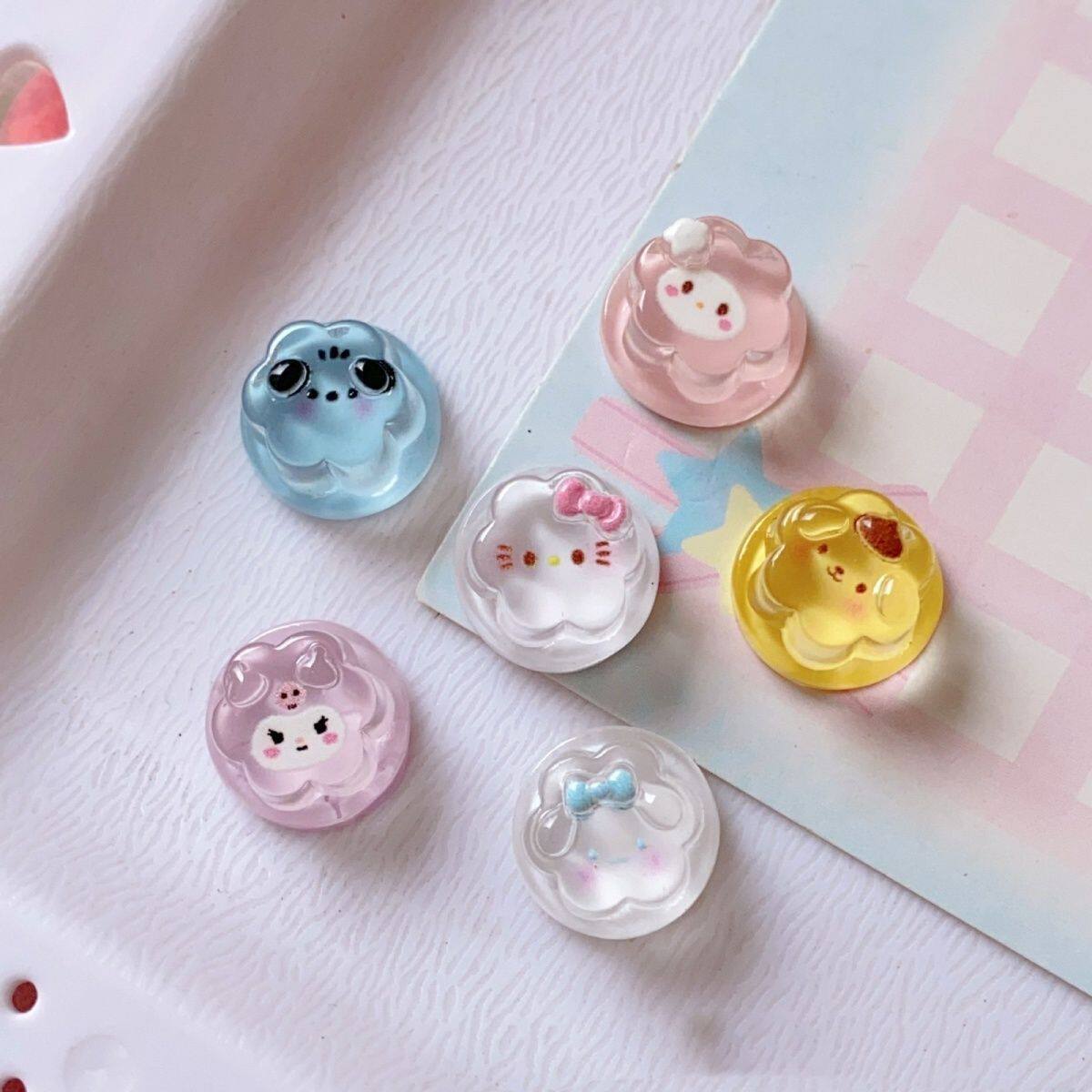Transparent jelly keyboard stickers + kt cat 3d stickers + car stickers ...