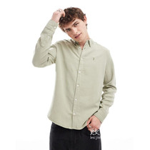UK 07 28 24 Trend-oriented mens new style lapel long-sleeved comfortable and versatile shirt