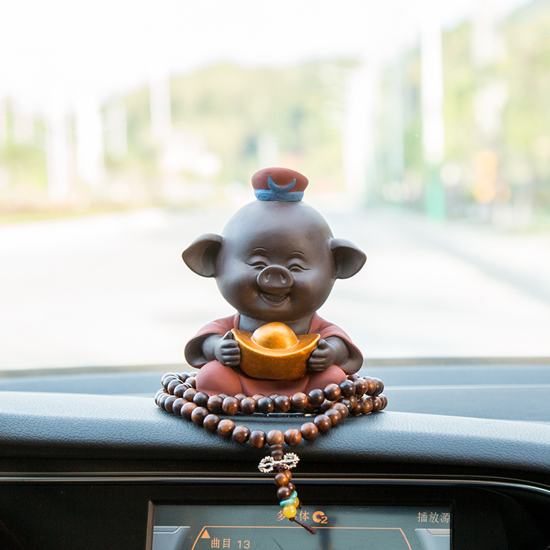 Cute new product Bajie Second Senior Brother Car Ornament Car Decoration Baoping Safety Car Interior Accessories Car Decoration Supplies