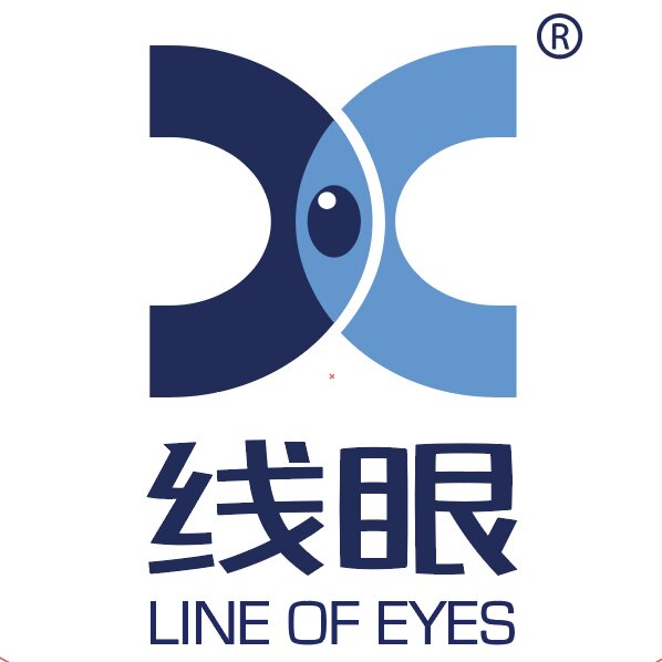 线眼美缝家居店的LOGO