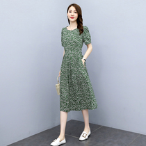Hangzhou Four season Qingsuhang womens dress 2022 Summer crummy cotton linen dress with big code name Yuanyan Wind skirt sweet and spicy