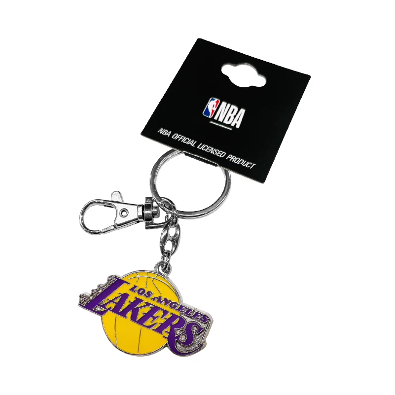 Металлический брелок NBA, подвеска команды Lakers Warriors Suns Celtics